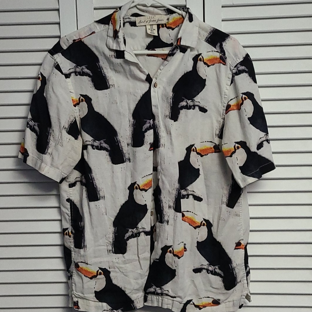 Short Sleeve Toucan Button-Down